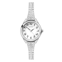 Ladies Watch Silver/Steel Stretch Expander Band 25mm Band