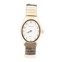 Oval Stretch Band Watch - Rose Gold
