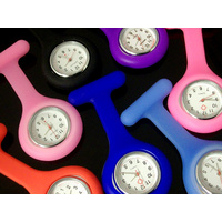 Nurses Watch - Lapel Coloured Silicone