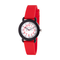Red Kids Watch with Time Teaching Dial