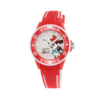 Disney Minnie Mouse Kids Comfortable Soft Rubber Band Watch