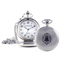 Pocket FOB Watch Silver in Timber Box