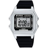 Mens Digital Watch WR100m Dial 40mm Lorus Black