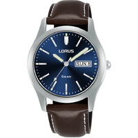Mens Watch Blue Dial 38mm with Day Date Leather 