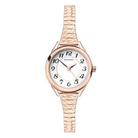Ladies Watch Rose Gold Stretch Band Expander Watch